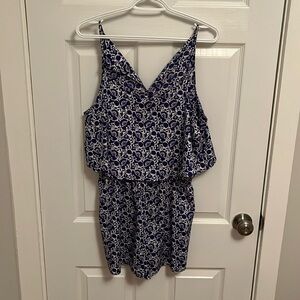 Navy and White Jumper